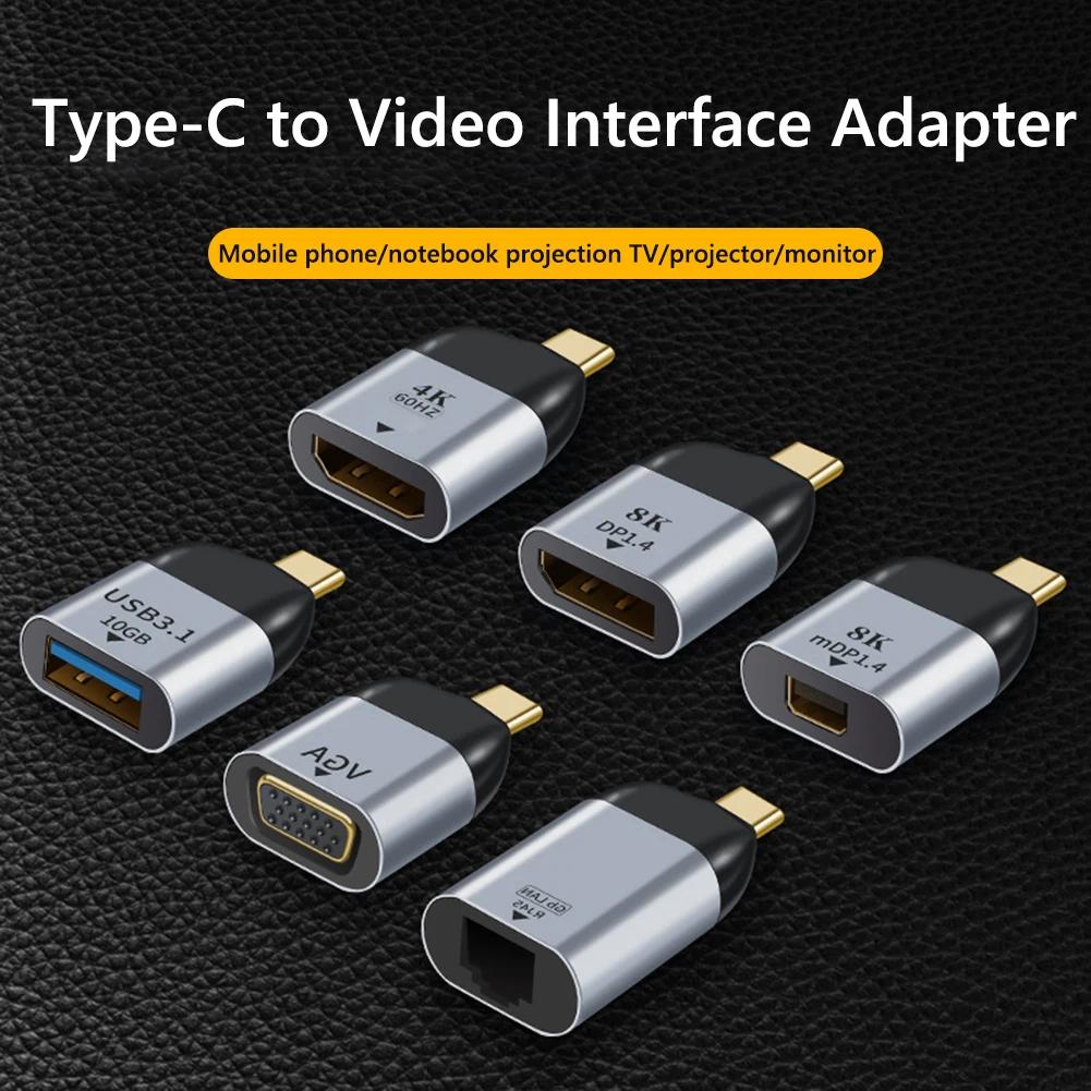 ƮϿ  , CŸ-USB 3.1, HDMI ȣȯ, DP, VGA, ̴ DP, RJ45  ÷ , 4K, 8k, 60Hz